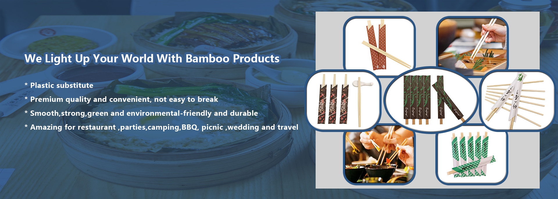 Kalite Tek kullanımlık bambu yemek çubukları Fabrika