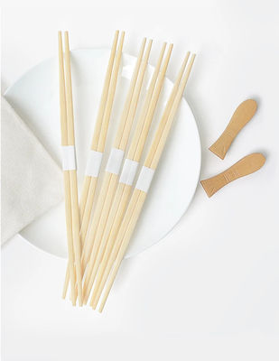 Bambu Çubukları Sushi Çubukları Japon Rikyu Çubukları Bir kere kullanılabilir Doğal Renk