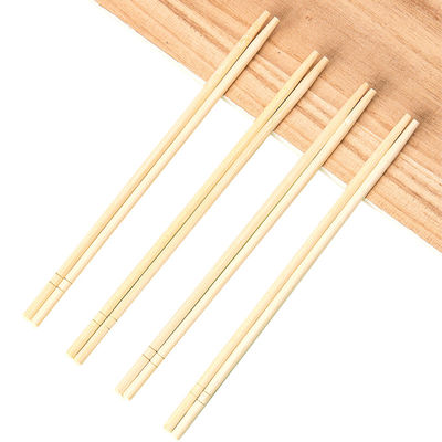 Doğal Bambu Tek seferlik yuvarlak çubuklar OPP paketi ile Ev / Restoran / Otel Flatware Tipi Çubuklar için