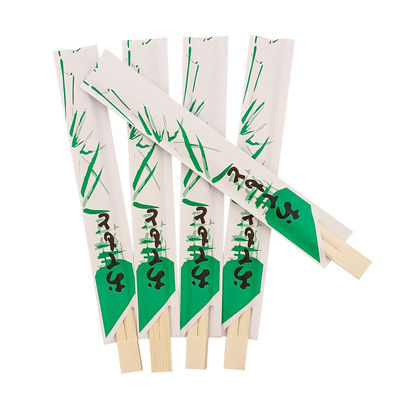 Özel Logo Kabul edilebilir % 100 Doğal Renkli Çubuklar Tek kullanımlık Bambu Çubuklar Özel Paketleme Sushi İkiz Çubuklar