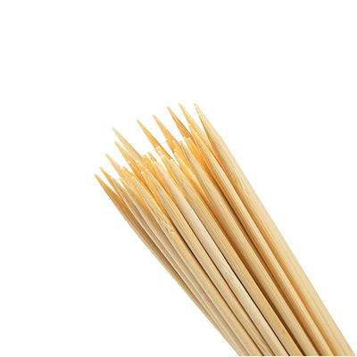 Doğal Bambu Tek kullanımlık BBQ Skewer Stickler Açık Hava Kampı ve İş Hediyeleri için