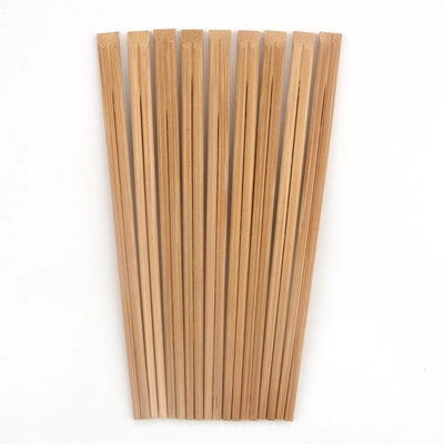 Tek Kullanımlık Bambu Çubuk 21cm veya 24cm Çevre Dostu Yemek Karbonize Tam Kapalı Kağıt